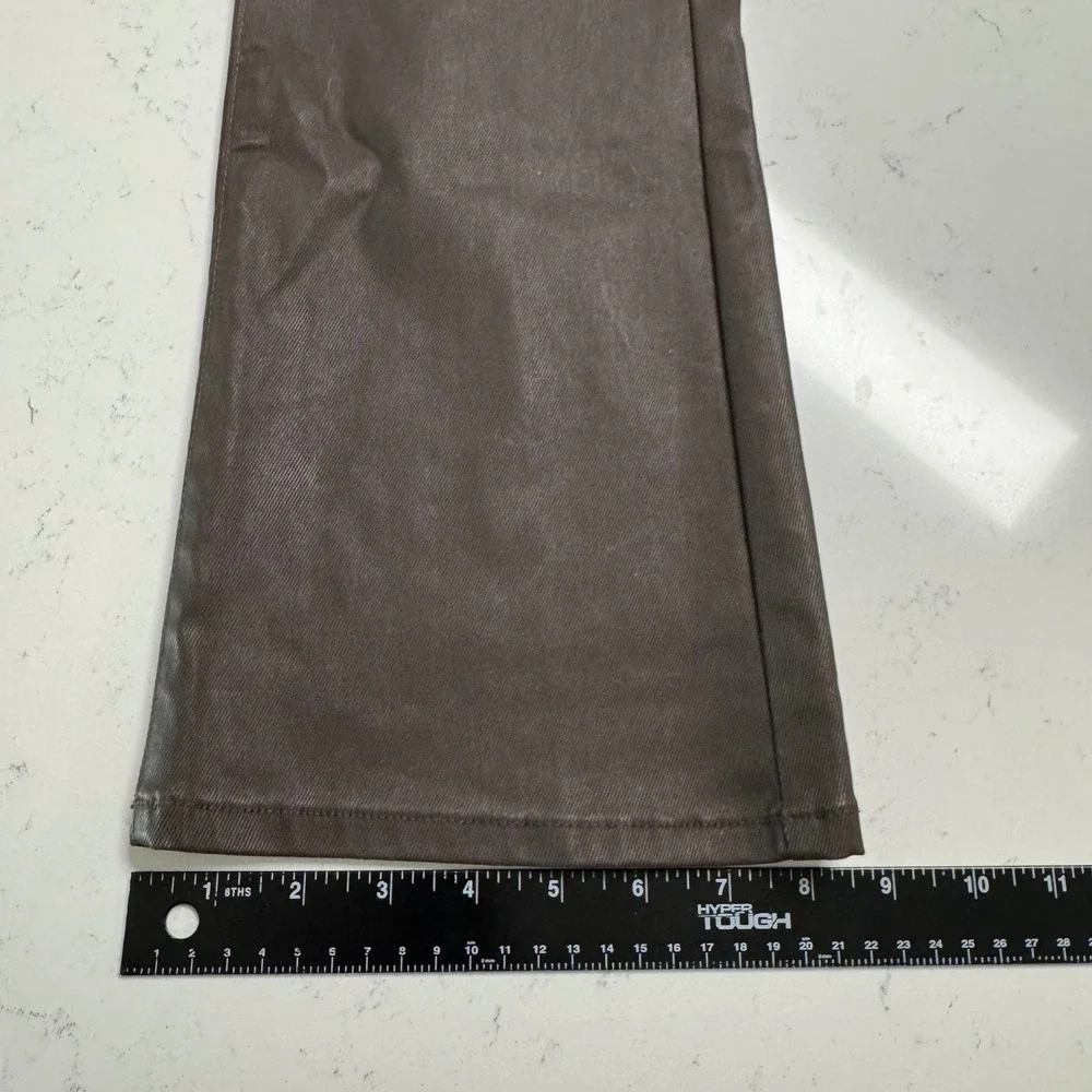 Banana Republic Mid-Rise Bootcut Pants Womens 27/4 Chocolate Brown Coated Denim
